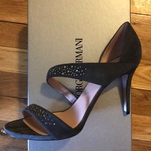 Giorgio Armani Size 10 - heels - Charcoal Grey